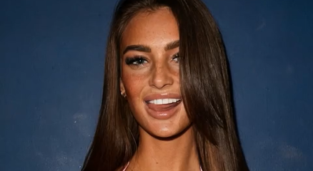 Maddy Cherry Standing in Pink Bra Shows Massive Big Boobs XXX