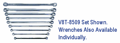 V8 Tools 17mm x 18mm Long Box Wrench - V8T851718