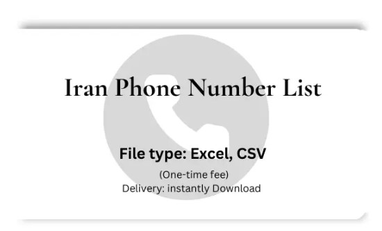 Iran Phone Number List 3 Million Cell Numbers