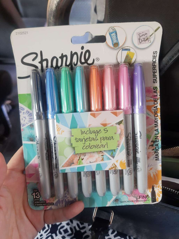 WALMART:MARCADORES SHARPIE 8 PZAS 