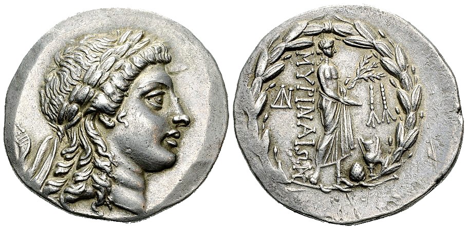 Tetradracma. Mirina (Aeolis, Misia). Reino de Pérgamo. 155-145 a.C. 2232686