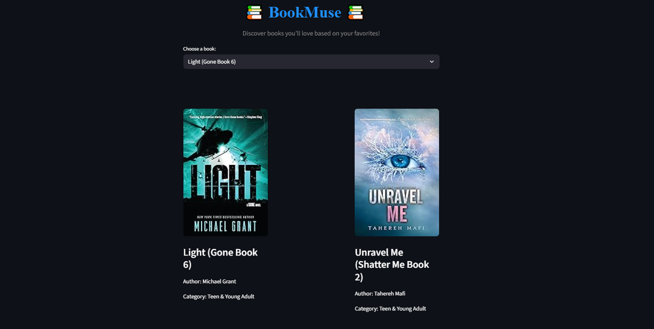 BookMuse Project