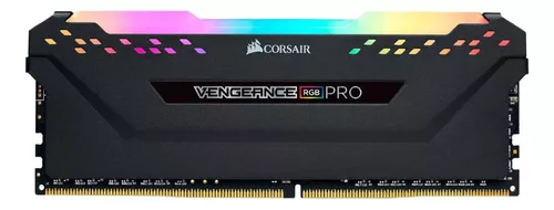 Memoria RAM Vengeance RGB Pro gamer color negro 16GB