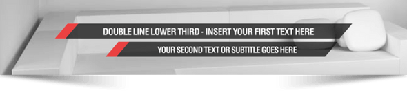 clean modern simple lower thirds