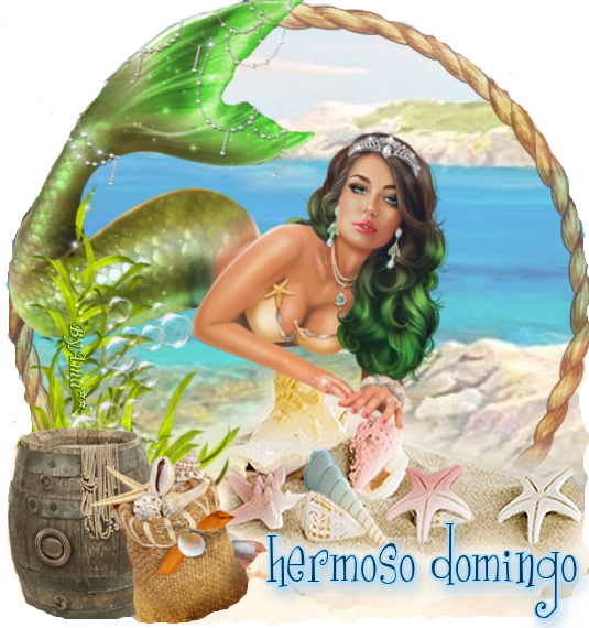 Sirena de Cabello Verde Domingo