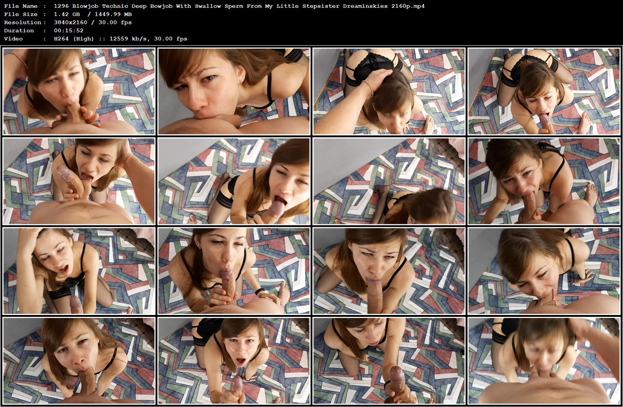 1296 Blowjob Technic Deep Bowjob With Swallow Sperm From My Little Stepsister Dreaminskies 2160p mp4