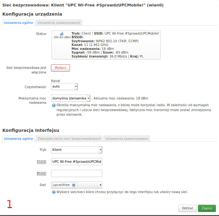1 - Ustawienia ogólne