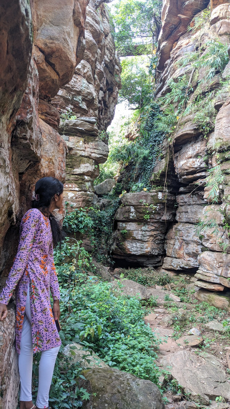 घाटी के भीतर एक दृश्य