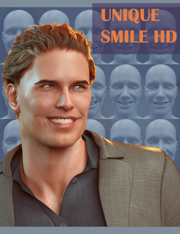 20 Unique Smiles HD for Genesis 8 Male(s) 20 Unique Smiles HD for Genesis 8 Male(s)