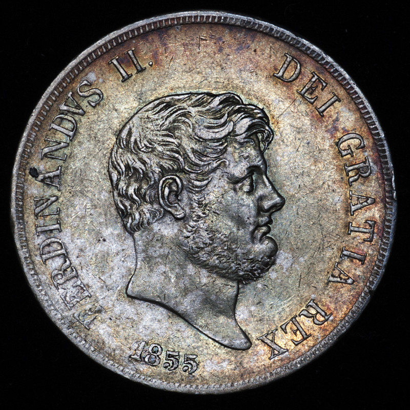 120 grana Reino de las Dos Sicilias. Fernando II 1855 PAS6800