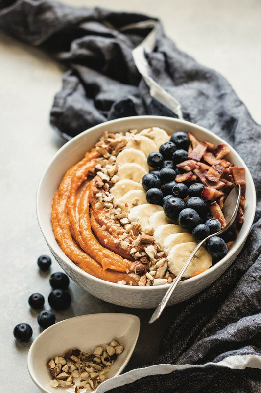 Sweet potato breakfast bowl - energizing