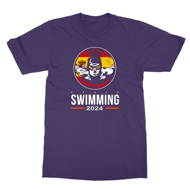 Spain Swimming Glory: 2024 Summer Games Fan Unisex T-Shirt