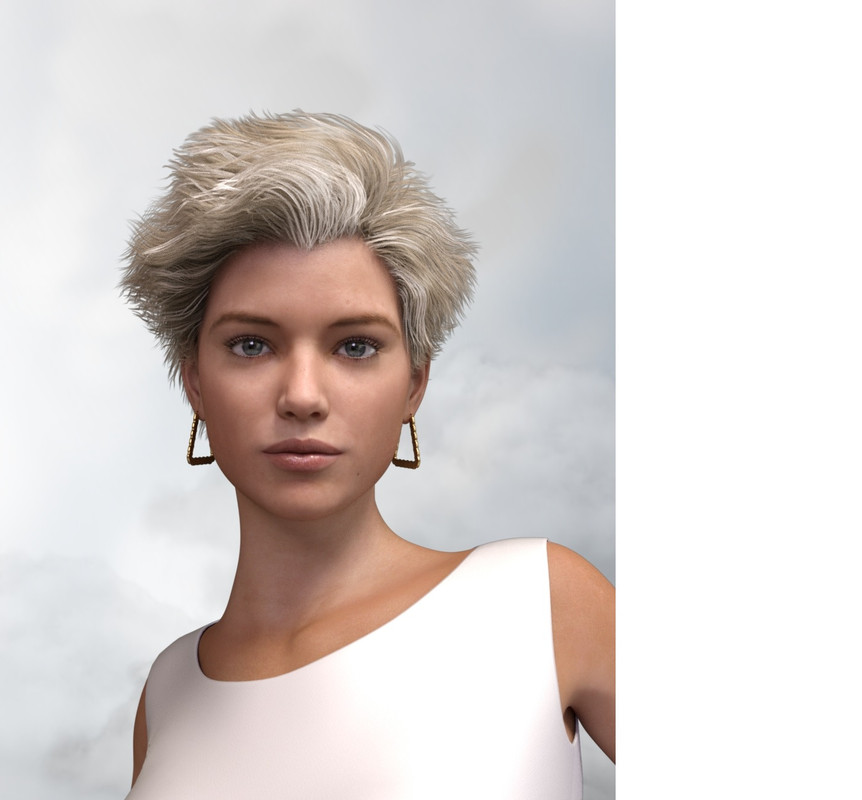 Bella Mane Hair for Genesis 3 and 8 Female(s) - Repost