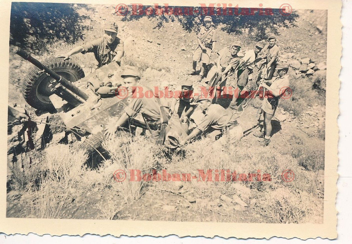 Griechenland KRETA Gebirgsjäger Gebirgs-Artillerie 3,7cm PAK Gebirgskampf !