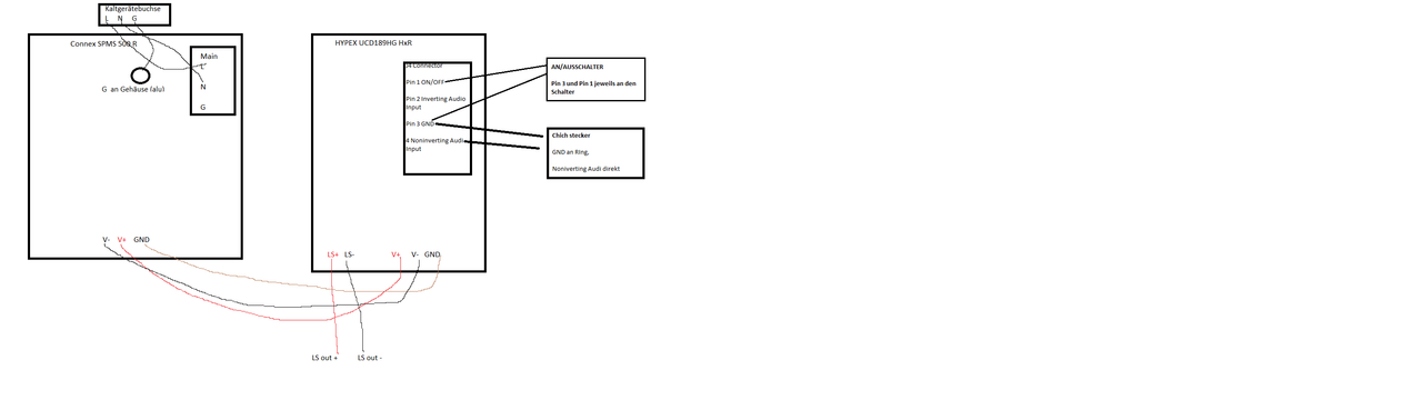 Verstärker abbildung Schaltplan