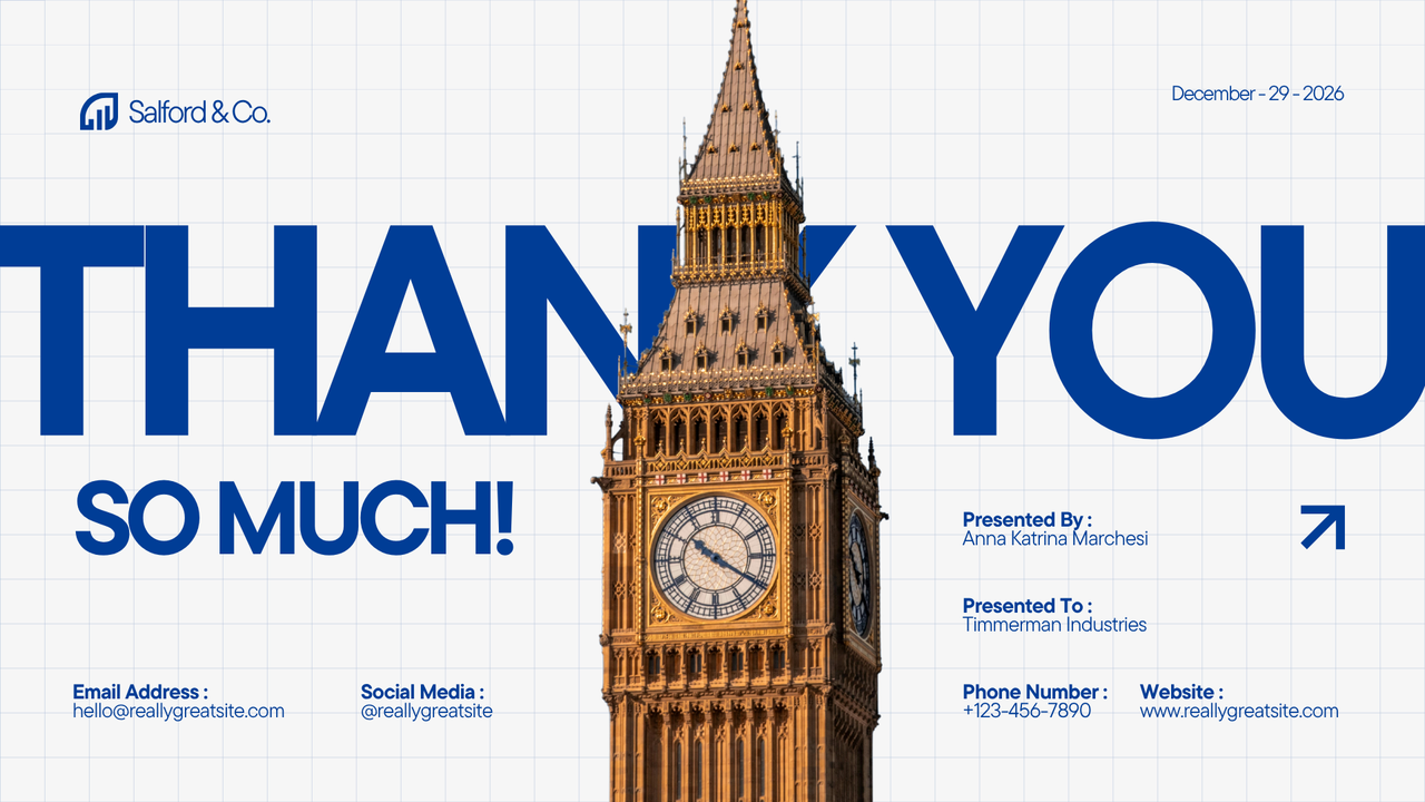 Blue and White Modern Startup Pitch Deck Presentation