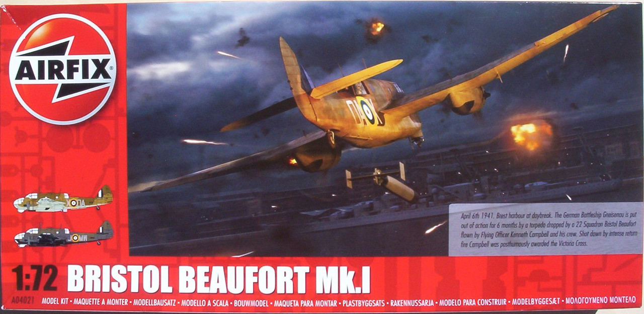 Airfix 72 A04021 Bristol Beaufort Mk.I