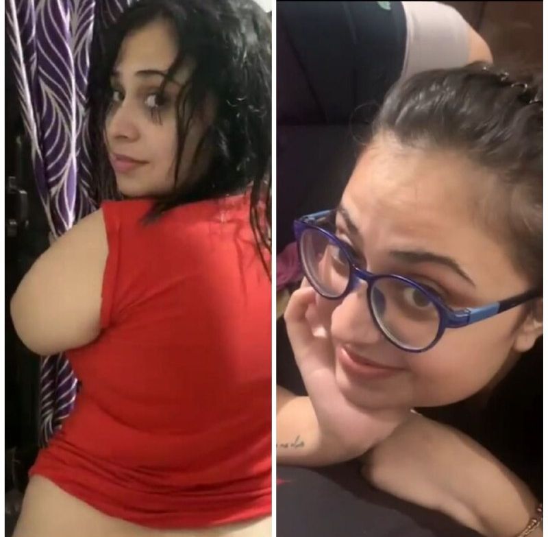 aunty rubbing her pussy and flashing pink ass