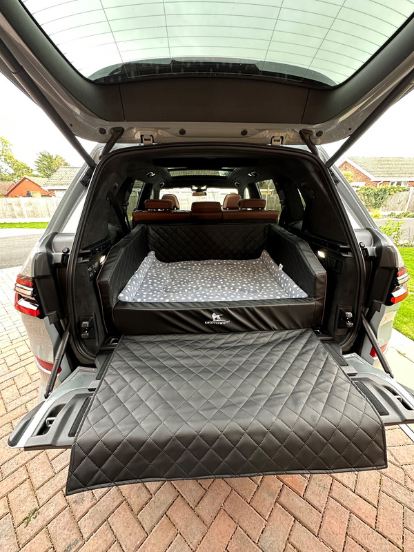 thumbnail image 2 of Heavy Duty Quilted Boot Liner Mat For BMW X3 X5 X6 X7 M5 5 Series - Black, Waterproof 2 of 6