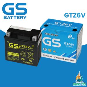 Ắc quy GS GTZ6V cho xe máy Honda và Yamaha