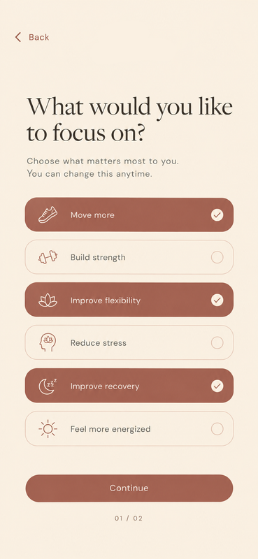 AYOKA preferences screen