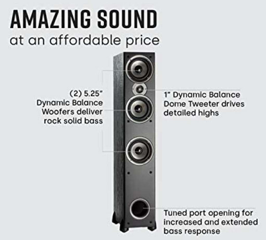 Amazon Mx: Polk Audio Monitor 60 Series II Bocina de Pie. (Precio final, sin gastos de envío o importación)