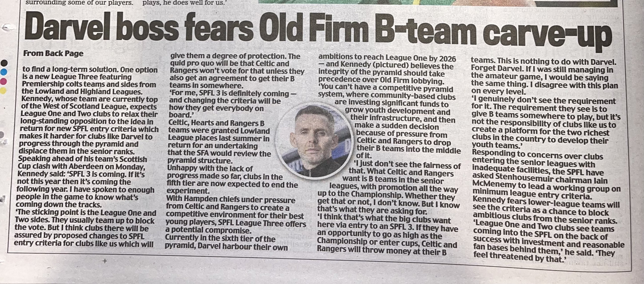 Mail Old Firm B sides to join SPFL 3  2IMG_3913