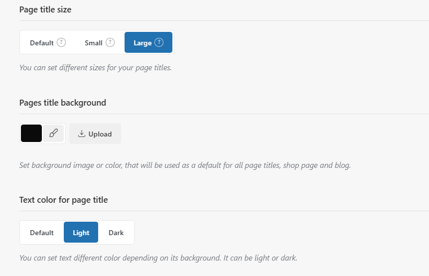 page title