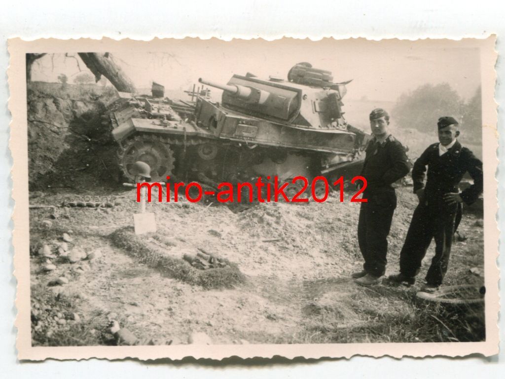 Foto, Panzer-Regiment 39, zerstörter Panzer, Gra
