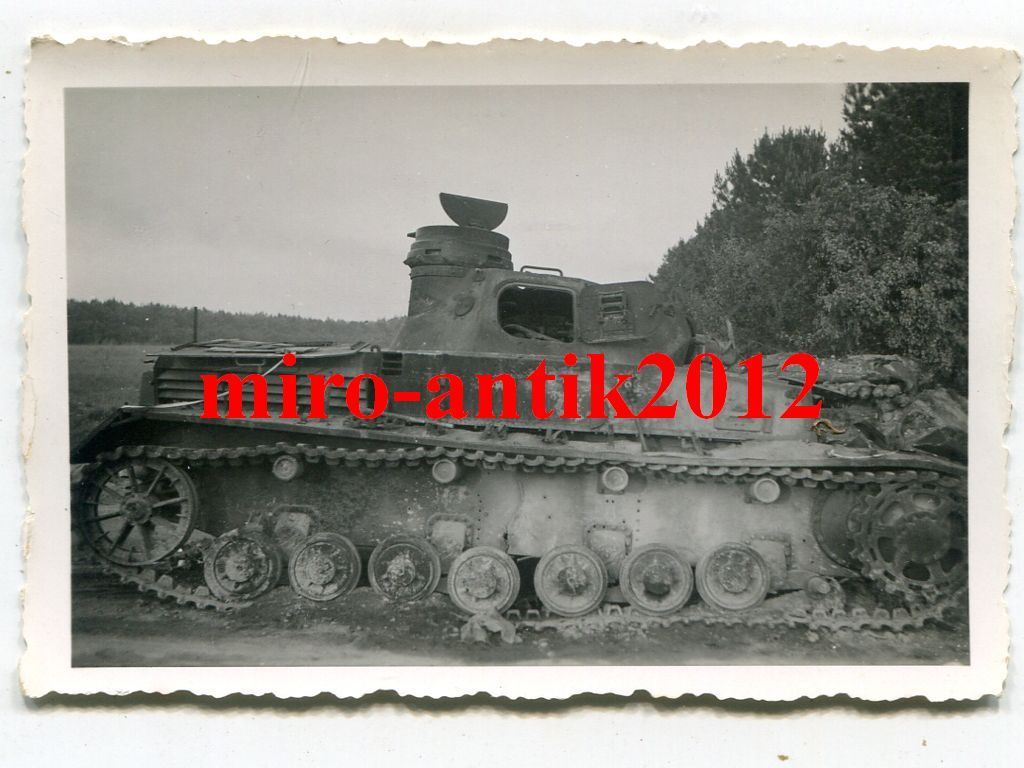 Foto, Wehrmacht, zerstörter Panzer IV, Nahaufnah