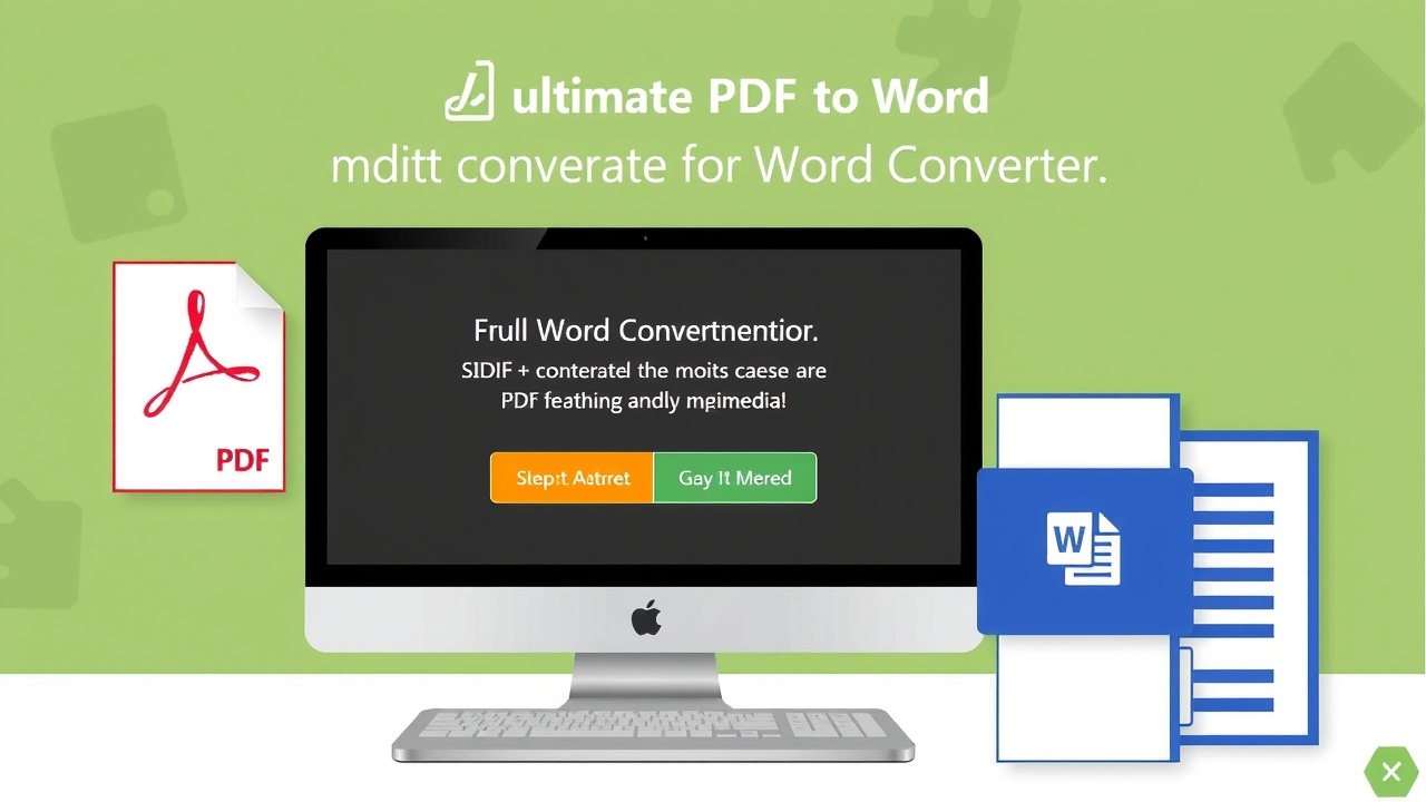 PDF to Word Conversion Infographic