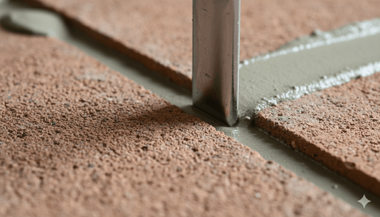 Расшивка швов на облицовке