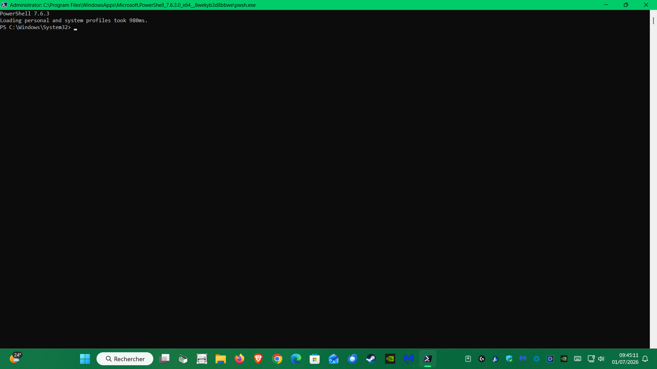 POWERSHELL MESSAGE BIZARRE