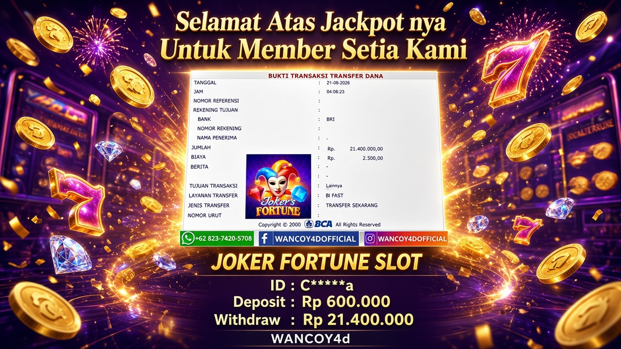 WANCOY4D JokerFortune JILI RP.21.400.000 -LUNAS