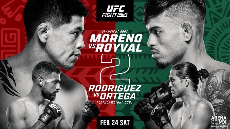 Пуснаха постера за UFC Fight Night: Морено - Ройвал 2