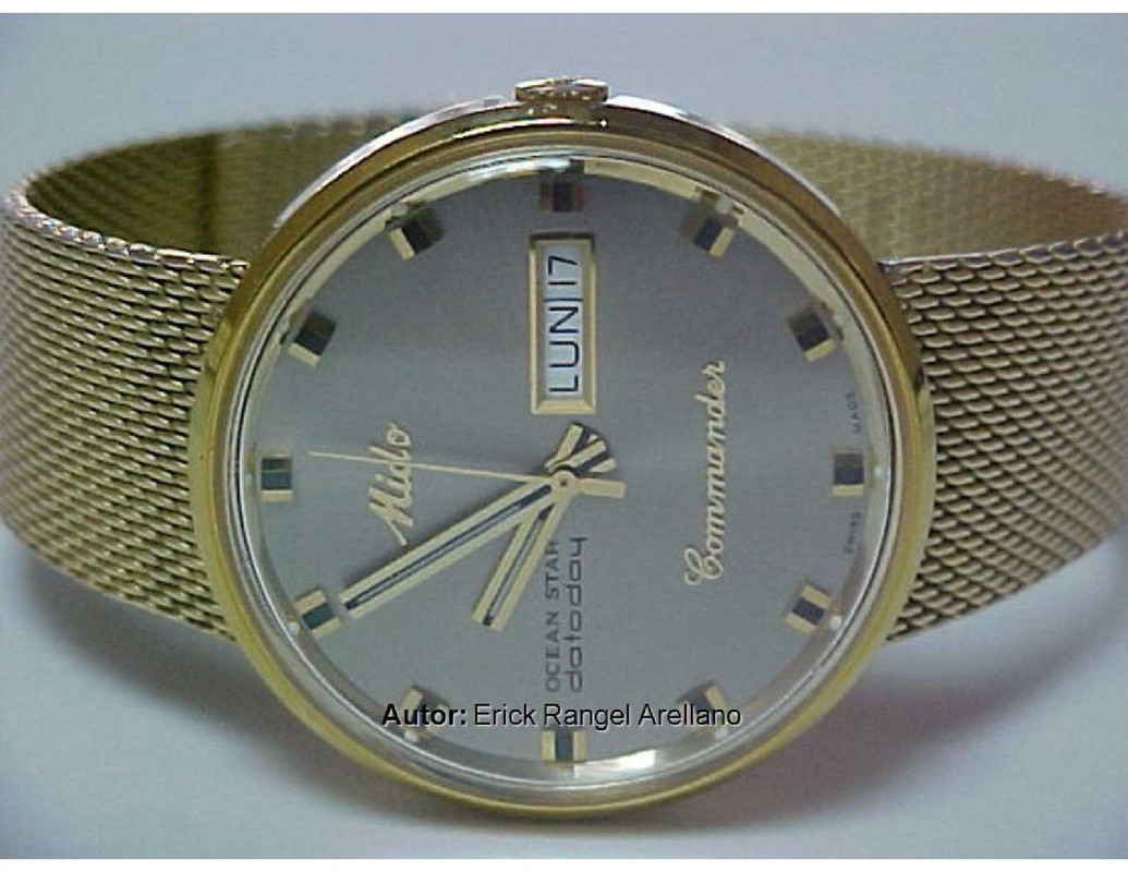 reloj mido commander aquadura