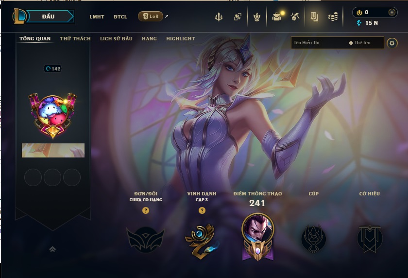 Acc LMHT # - Không Khung