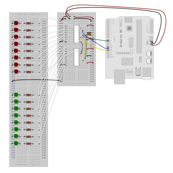 2 595 shift reg wiring