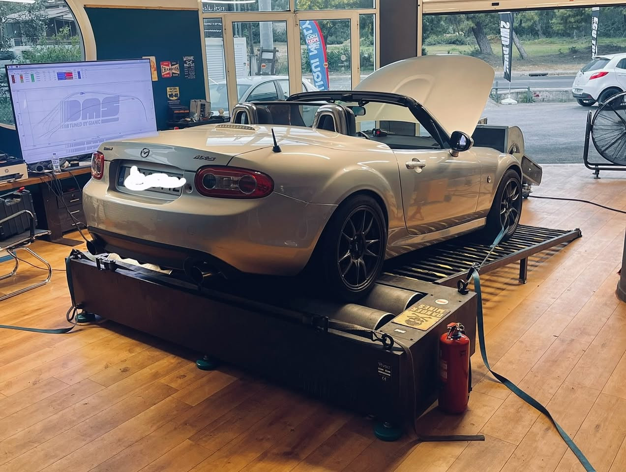 MX-5 NC turbo dyno graph 339HP