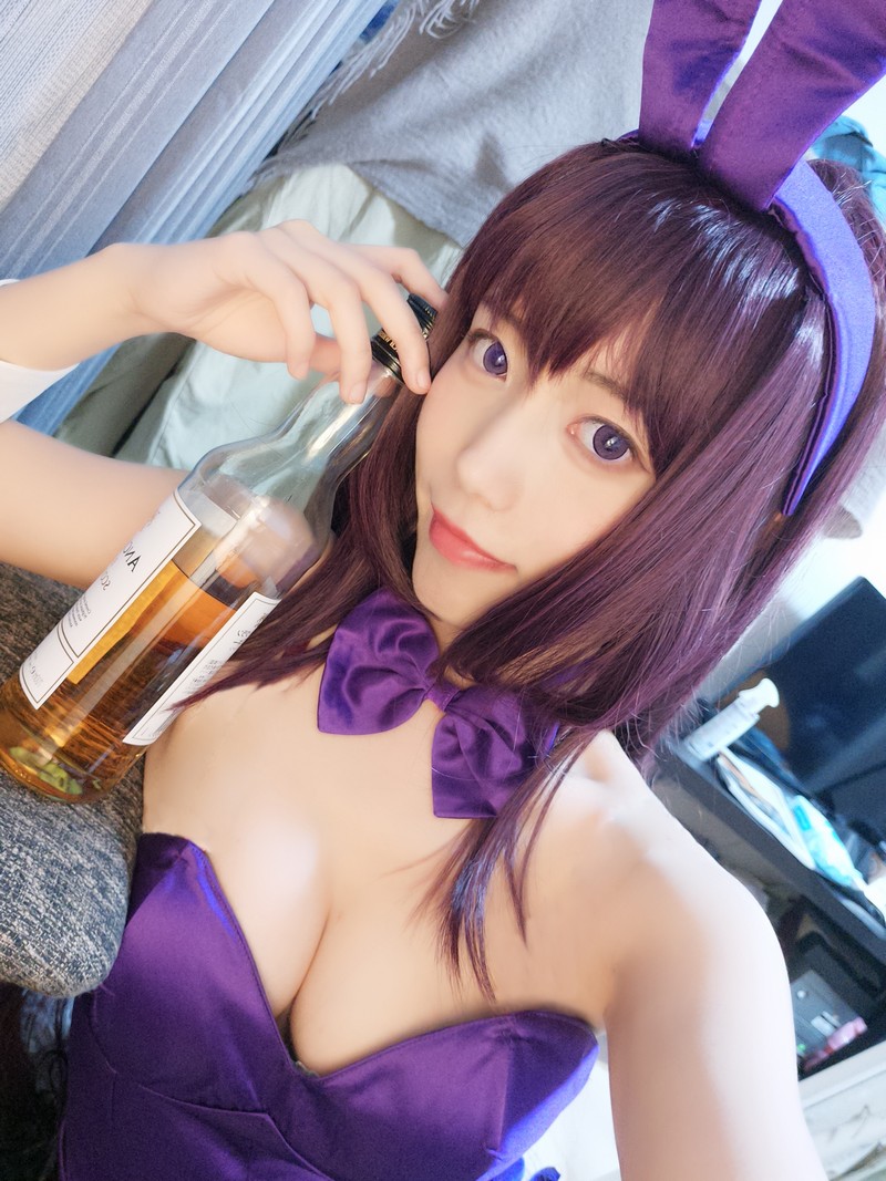切切Celia 斯卡哈兔女郎 Scathach Bunny Cosplay 写真 17P插图7