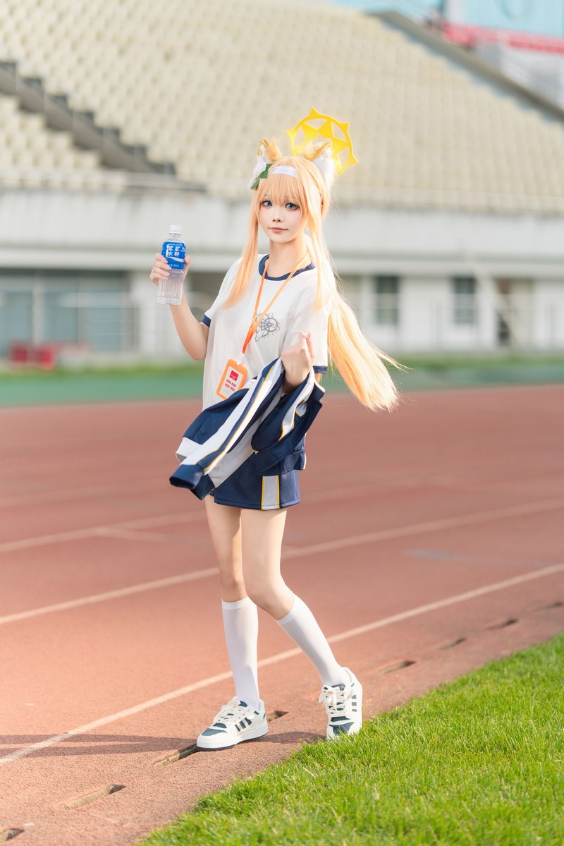 艾西Aiwest 碧蓝档案伊落玛丽体操服Cosplay写真图集 高清美图 44P (178MB)插图9