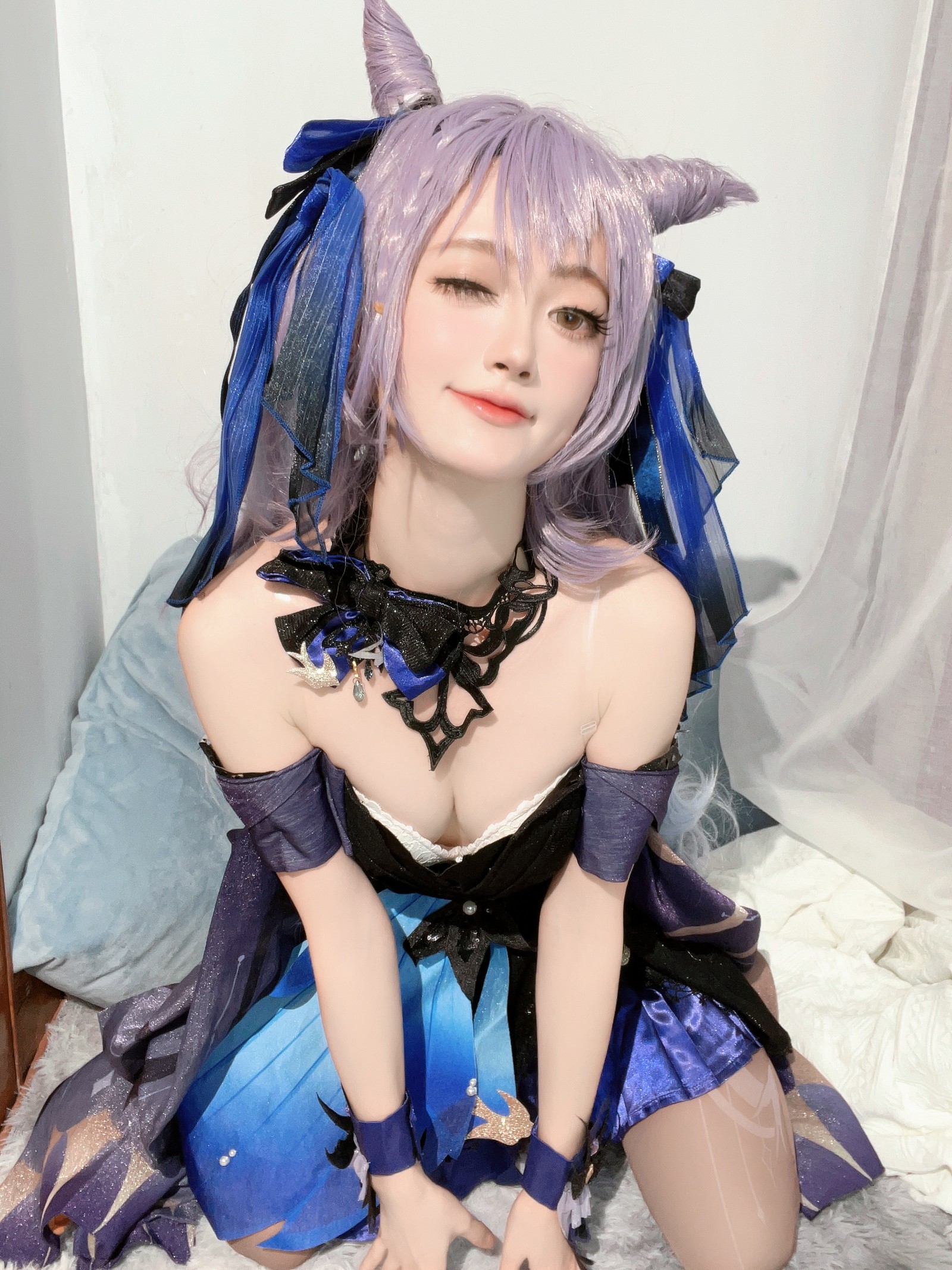 趴趴捣蛋陌 刻晴 Cosplay 写真合集｜原神人气角色 写真＋视频（92P＋1V｜677MB）插图6