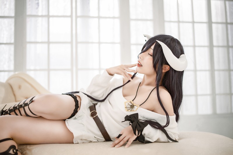 切切Celia 雅儿贝德 Albedo Cosplay Overlord 写真 39P插图5