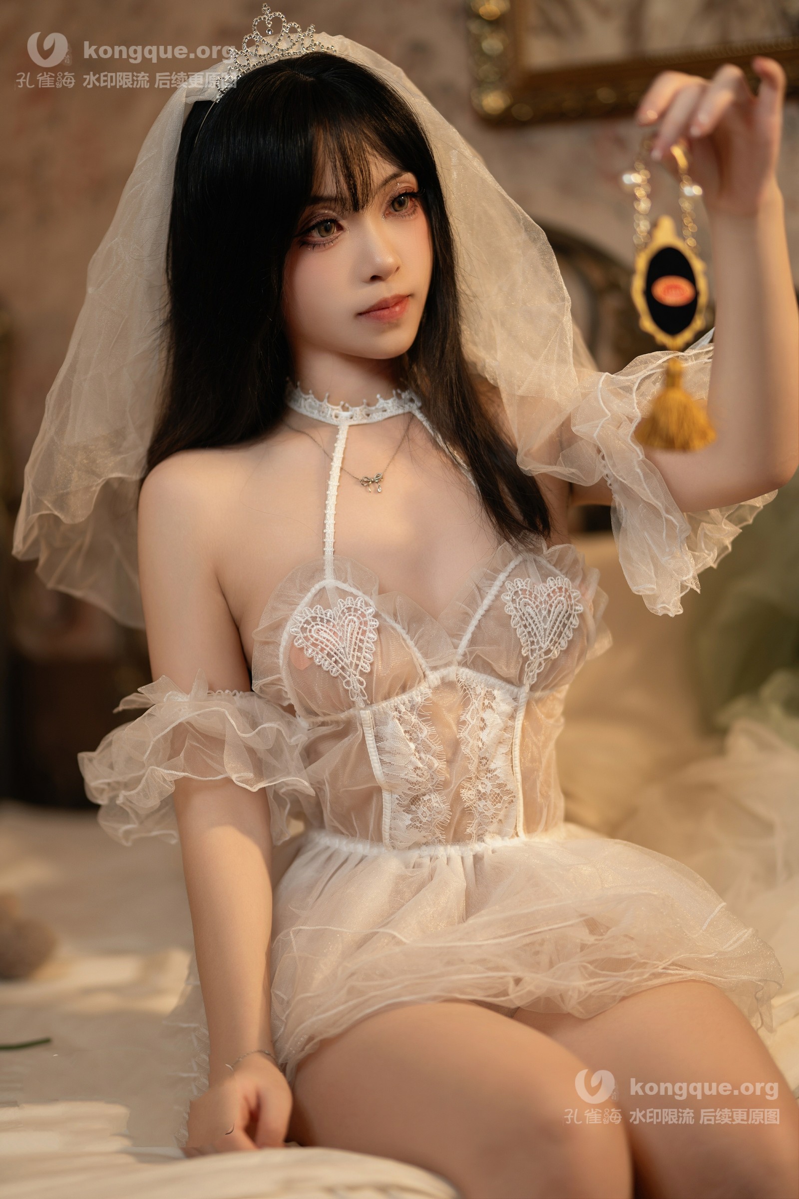 Bangni邦尼 – 白色花嫁 Cosplay 高清写真集（85P-1.02GB）插图6