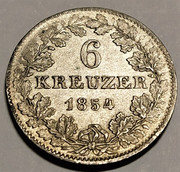 6 Kreuzer - Ciudad Libre de Frankfurt / Alemania, 1854 IMG-20220325-134114