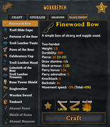 Workbench biome crafting tabs