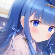 00377-711438951-DATE_ A_LIVE, 7yo little girl, exquisite anime  palace_bedroom, Full_body, blue_hair
