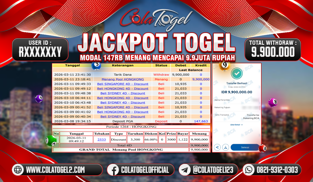 JACKPOT HONGKONG LOTTO!!