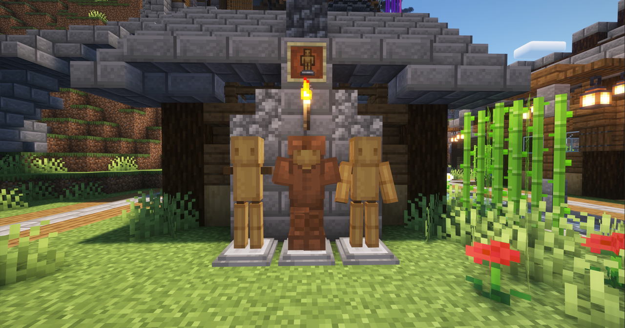 Armor stand showcase