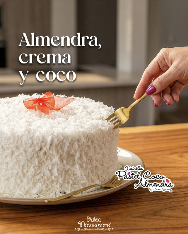 Almendra, crema y coco